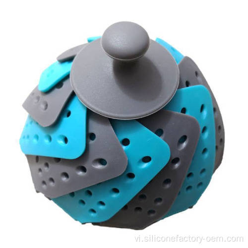 Khay trái cây silicon dễ dàng để làm sạch và có thể gập lại